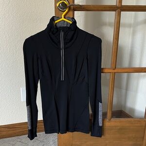 Lululemon Run: Mind Over Matter Pullover, Black/Heather Black, size 4